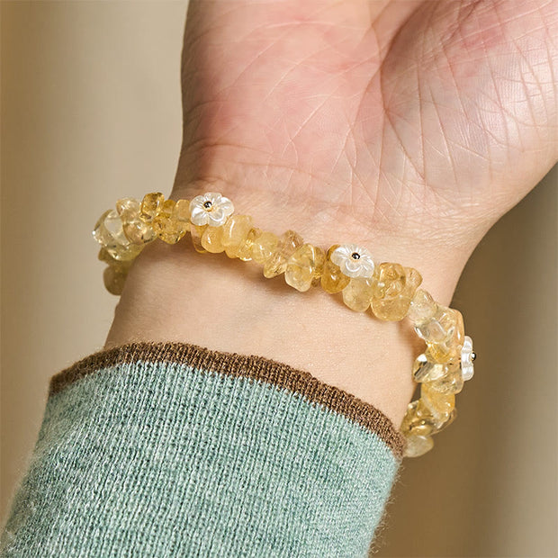 FREE Today: Spiritual and Positive Irregular Crystal Flower Design Amethyst White Crystal Bracelet - image 31