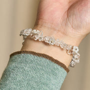 FREE Today: Spiritual and Positive Irregular Crystal Flower Design Amethyst White Crystal Bracelet - image 15