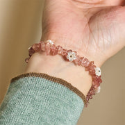 FREE Today: Spiritual and Positive Irregular Crystal Flower Design Amethyst White Crystal Bracelet - image 47