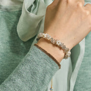 FREE Today: Spiritual and Positive Irregular Crystal Flower Design Amethyst White Crystal Bracelet - image 22