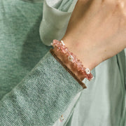 FREE Today: Spiritual and Positive Irregular Crystal Flower Design Amethyst White Crystal Bracelet - image 46