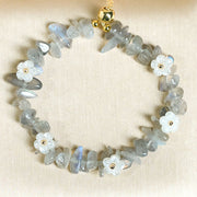 FREE Today: Spiritual and Positive Irregular Crystal Flower Design Amethyst White Crystal Bracelet - image 19