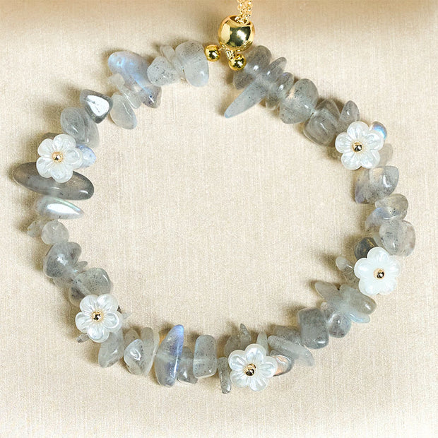 FREE Today: Spiritual and Positive Irregular Crystal Flower Design Amethyst White Crystal Bracelet - image 19