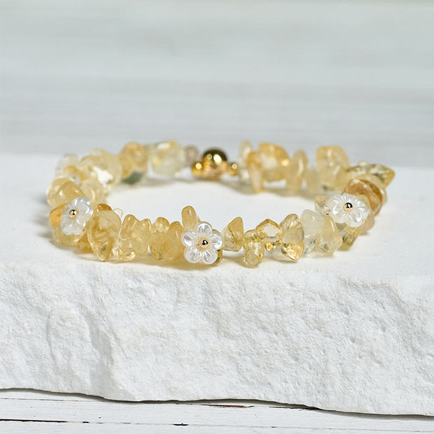 FREE Today: Spiritual and Positive Irregular Crystal Flower Design Amethyst White Crystal Bracelet - image 29