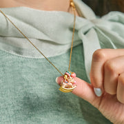 Buddha Stones Colorful Year Of The Horse 24k Gold Plated Copper Necklace Pendant - image 5