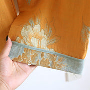 Buddha Stones 2pcs Frog-Button Printed Long Sleeve Cardigan Shirt Pants With Pockets Cotton Set  - image 17