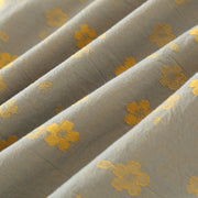 Buddha Stones 2pcs Jacquard Floral Long Sleeve Frog-Button Shirt Pants With Pockets Cotton Set  - image 3