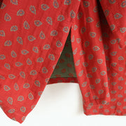 Buddha Stones 2pcs Jacquard Floral Long Sleeve Frog-Button Shirt Pants With Pockets Cotton Set  - image 16