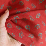 Buddha Stones 2pcs Jacquard Floral Long Sleeve Frog-Button Shirt Pants With Pockets Cotton Set  - image 13