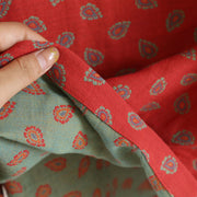 Buddha Stones 2pcs Jacquard Floral Long Sleeve Frog-Button Shirt Pants With Pockets Cotton Set  - image 17