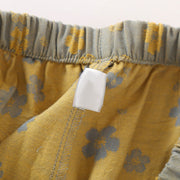 Buddha Stones 2pcs Jacquard Floral Long Sleeve Frog-Button Shirt Pants With Pockets Cotton Set  - image 2