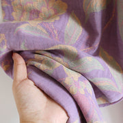 Buddha Stones 2pcs FLoral Pattern Long Sleeve Crew Neck Button Design Shirt Pants With Pockets Cotton Set  - image 17