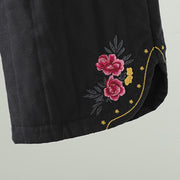 Buddha Stones Women's Ethnic Embroidery Flower Thermal Cotton Pants With Pockets - image 14