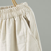 Buddha Stones Women's Ethnic Embroidery Flower Thermal Cotton Pants With Pockets - image 6