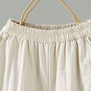 Buddha Stones Women's Ethnic Embroidery Flower Thermal Cotton Pants With Pockets - image 3