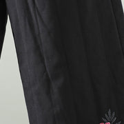 Buddha Stones Women's Ethnic Embroidery Flower Thermal Cotton Pants With Pockets - image 13