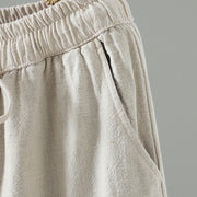 Buddha Stones Women's Pure Color Lace Patchwork Drawstring Thermal Cotton Pants With Pockets - image 19