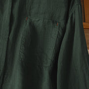 Buddha Stones Fall Commute Lapel Women's Long Sleeve Shirt With Pocket - image 6