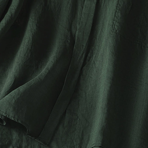 Buddha Stones Fall Commute Lapel Women's Long Sleeve Shirt With Pocket - image 9