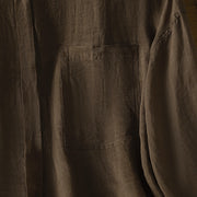 Buddha Stones Fall Commute Lapel Women's Long Sleeve Shirt With Pocket - image 15