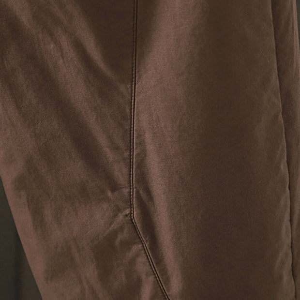 Buddha Stones Plain Cotton Fleece-lined Women's Harem Thermal Pants With Pockets - image 11