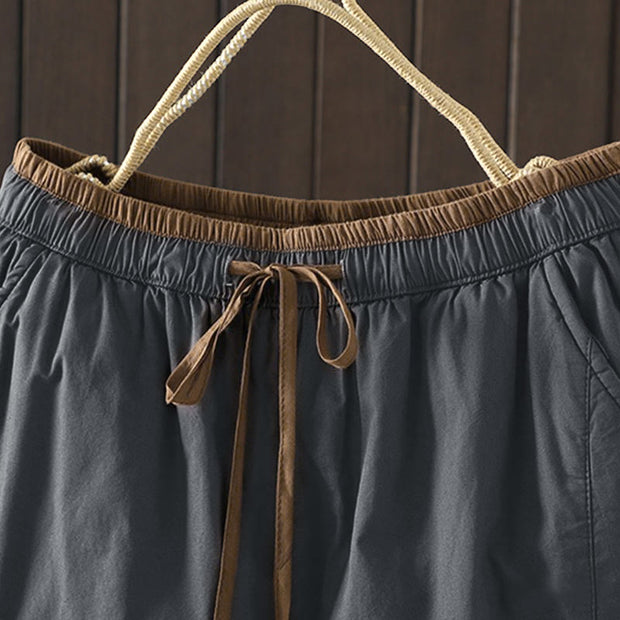 Buddha Stones Plain Cotton Fleece-lined Women's Harem Thermal Pants With Pockets - image 15