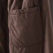 Buddha Stones Plain Cotton Fleece-lined Women's Harem Thermal Pants With Pockets - image 10