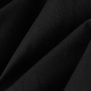 Buddha Stones Fall Solid Color Lapel Buttons Long Sleeve Cotton Midi Dress With Pockets - image 25