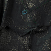 Buddha Stones Spring V-Neck Printed Floral Pattern Women's Long Sleeve Shirt - image 3