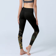 Buddha Stones Soaring Phoenix Cloud Pattern Print Gym Leggings Women's Yoga Pants - image 3