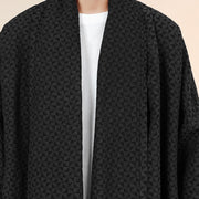 Buddha Stones Winter Jacquard Simple Design Men's Cotton Long Sleeve Kimono - image 23