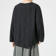 Buddha Stones Men's Chinese Frog-Button Plain Design Cotton Long Sleeve T-Shirt Zen Clothing - image 31