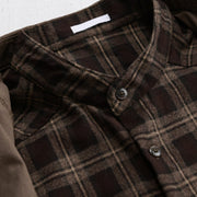 Buddha Stones Spring Plaid Pattern Fake Two-piece Long Sleeve Men's Cotton Jacket With Pocket - image 12