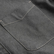 Buddha Stones Fall Plain Buttons Long Sleeve Men's Cotton Jacket With Pocket - image 11