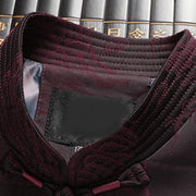 Buddha Stones 2Pcs Commute Tang Suit Frog-Button Men's Long Sleeve Shirt Pants Cotton Clothing Set - image 10