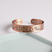 FREE Today: Self Care and Balance Year Of The Horse Copper Cuff Bracelet Bangle - image 1