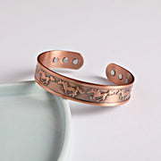 FREE Today: Self Care and Balance Year Of The Horse Copper Cuff Bracelet Bangle - Copper (Wrist Circumference: 15-17cm) - image 0