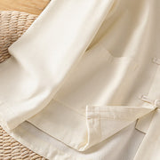 Buddha Stones Winter Frog-button Long Sleeve Cotton Fleece Lined Women's Thermal Jacket With Pockets - image 9