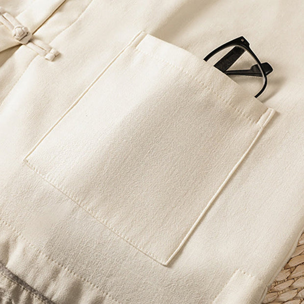 Buddha Stones Winter Frog-button Long Sleeve Cotton Fleece Lined Women's Thermal Jacket With Pockets - image 8