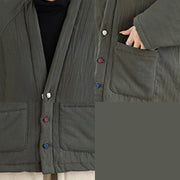 Buddha Stones Winter Long Sleeve Cotton Fleece Lined Women's Thermal Jacket With Pockets - image 25