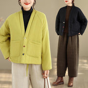 Buddha Stones Winter Long Sleeve Cotton Fleece Lined Women's Thermal Jacket With Pockets - image 34