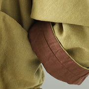 Buddha Stones Winter Frog-button Mid-length Women's Cotton Coat With Pockets - image 8