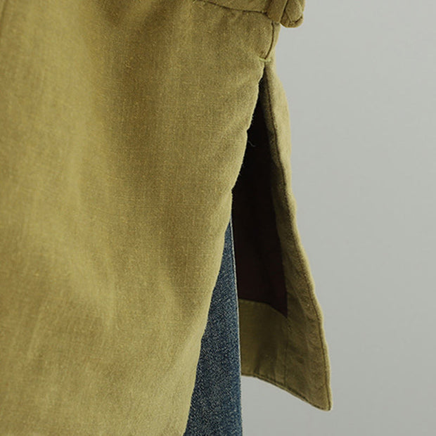 Buddha Stones Frog-button Fleece Lined Women's Cotton Coat With Pockets - image 11