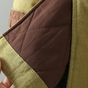 Buddha Stones Frog-button Fleece Lined Women's Cotton Coat With Pockets - image 8