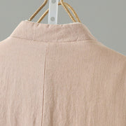 Buddha Stones Winter Frog-button Mid-length Women's Cotton Coat With Pockets - image 16