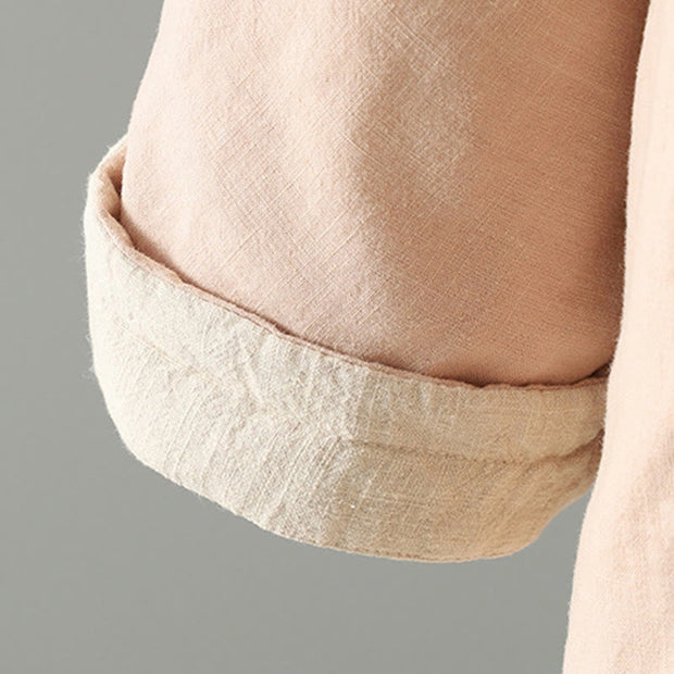 Buddha Stones Frog-button Fleece Lined Women's Cotton Coat With Pockets - image 22