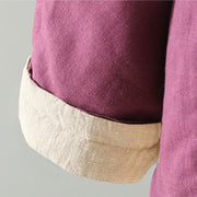 Buddha Stones Winter Frog-button Mid-length Women's Cotton Coat With Pockets - image 29