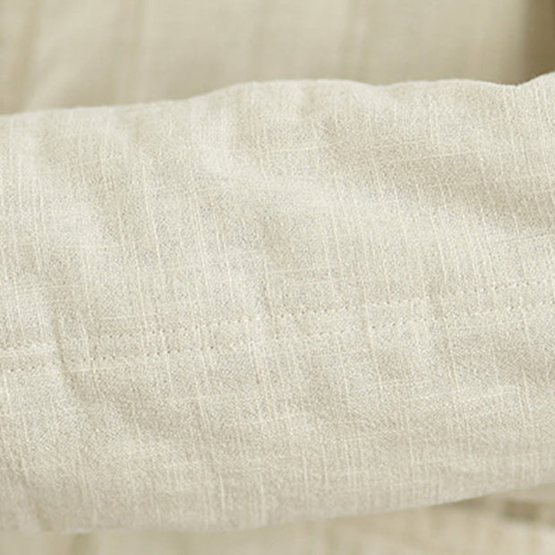 Buddha Stones Winter Solid Long Sleeve Cotton Women's Thermal Jacket With Pockets - image 14