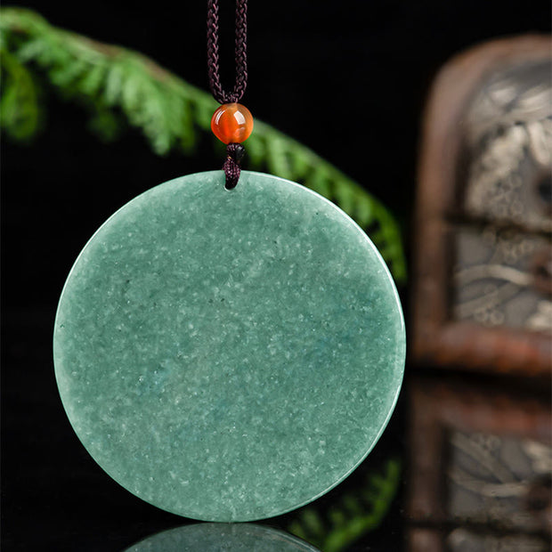 Buddha Stones Year Of The Horse Jade Abundance Luck Necklace Pendants - image 8