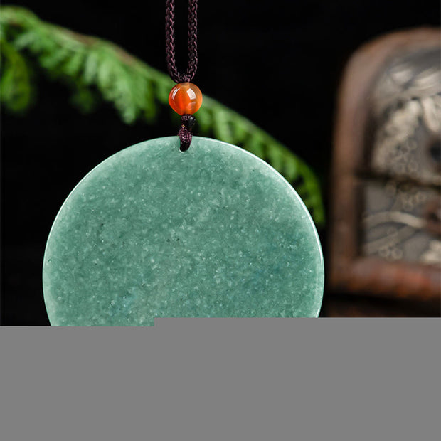 Buddha Stones Year Of The Horse Jade Abundance Luck Necklace Pendants - image 8